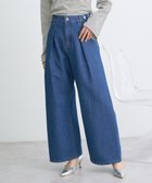 【アースミュージックアンドエコロジー/earth music&ecology】のラメデニム タックパンツ Medium Indigo|ID: prp329100004386494 ipo3291000000031655059