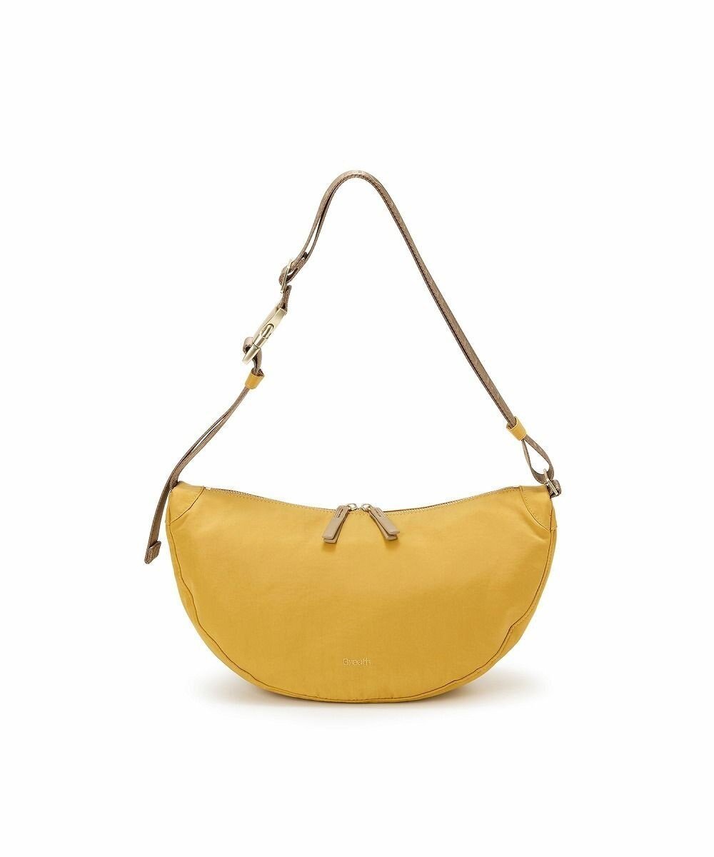 【トプカピ/TOPKAPI】の【Breath TOPKAPI】Freely フリーリー ナイロン ロゴテープ ラウンド ショルダーバッグ インテリア・キッズ・メンズ・レディースファッション・服の通販 founy(ファニー) 　ファッション　Fashion　レディースファッション　Ladies' Fashion Online　バッグ　Bag　ショルダー　Shoulder　財布　Wallet　ハーフ　Half　フィット　Fit　フォルム　Form　ポケット　Pocket　ラウンド　Round　ワンポイント　One Point　イエロー|ID: prp329100004386504 ipo3291000000032557887