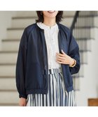 【自由区/JIYU-KU】の【SHIHOさん着用・洗える】メッシュ ブルゾン ネイビー|ID: prp329100004386513 ipo3291000000032297478
