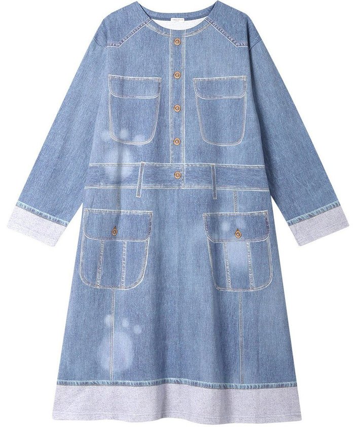 【ツモリチサト スリープ/tsumori chisato SLEEP】のツモリチサト ルームウエア ワンピース 長袖 綿100%(本体) ロング丈(ふくらはぎ付近) UNX557 /ワコール インテリア・キッズ・メンズ・レディースファッション・服の通販 founy(ファニー) https://founy.com/ ファッション Fashion レディースファッション WOMEN ワンピース Dress デニム Denim パジャマ Pajamas プリント Print ポケット Pocket ロング Long 長袖 Long Sleeve |ID: prp329100004389077 ipo3291000000031916166