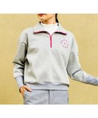 【23区 ゴルフ/NIJYUSANKU GOLF】の【WOMEN】【UVカット】トレンド感抜群のビッグシルエット!ハーフジップスウェット ライトグレー系|ID: prp329100004389088 ipo3291000000031892758