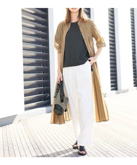 【自由区/JIYU-KU】の【SHIHOさん着用・セットアップ対応・洗える】LIPストレッチワイドストレート パンツ 人気、トレンドファッション・服の通販 founy(ファニー) ファッション Fashion レディースファッション WOMEN セットアップ Setup パンツ Pants シンプル Simple ストレッチ Stretch ストレート Straight セットアップ Set Up リネン Linen ワイド Wide 夏 Summer 春 Spring S/S・春夏 Ss・Spring/Summer 洗える Washable |ID:prp329100004389097