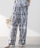【23区/NIJYUSANKU】の【洗える】Rattiドローイングペイズリープリント ワイド パンツ ブラックプリント|ID: prp329100004389124 ipo3291000000033476106