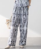 【23区/NIJYUSANKU】の【洗える】Rattiドローイングペイズリープリント ワイド パンツ ブラックプリント|ID: prp329100004389124 ipo3291000000034188595