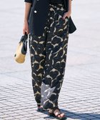 【23区/NIJYUSANKU】の【洗える】Ratti フラワーアートプリント ワイド パンツ ブラック×ベージュ|ID: prp329100004389126 ipo3291000000033570349