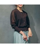 【23区/NIJYUSANKU】の【杏さん着用】シャイニーシアー ドルマンスリーブ カーディガン ダークブラウン系|ID: prp329100004389132 ipo3291000000031855597