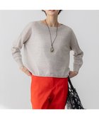 【23区/NIJYUSANKU】の【杏さん着用】ピュアリネン ワイド ニット ベージュ系|ID: prp329100004389133 ipo3291000000032650108