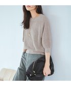 【23区/NIJYUSANKU】の【杏さん着用】ピュアリネン パフスリーブ ニット ベージュ系|ID: prp329100004389134 ipo3291000000032651442