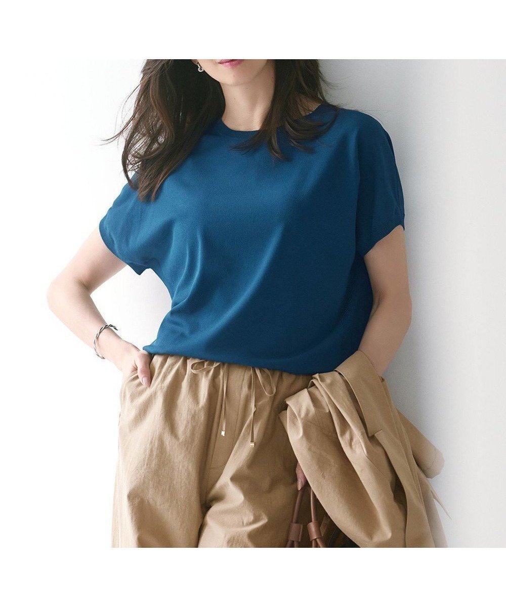 【23区/NIJYUSANKU】の【新色追加/洗える】レーヨンポリエステルストレッチ プルオーバー ニット インテリア・キッズ・メンズ・レディースファッション・服の通販 founy(ファニー) ファッション Fashion レディースファッション Fashion for Women トップス・カットソー Cut & Sew Tops ニット Knit Tops & Sweaters カジュアルプルオーバー・ニットトップス Pullovers & Knit Tops / Casual Pullovers インナー Innerwear オレンジ Orange 春 Spring 洗える Machine Washable シアー Sheer, See-Through ジャケット Jacket, Outerwear ストレッチ Stretch, Stretchy Fabric セーター Sweater, Knitwear トレンド Trend, Trending Now 定番 Standard, Basic Item 人気 Popular, Best Seller フィット Fit, Slim Fit ベーシック Basic, Essential ボーダー Border, Stripe 無地 Plain, Solid Color S/S・春夏 SS, Spring/Summer, Warm Season 夏 Summer エレガント 上品 Elegant ビジネス 仕事 通勤 Business / Work / Commuting 2025年 2025 2025春夏・S/S Spring/Summer 2025 SS25 ダークブルー系|ID: prp329100004389135 ipo3291000000033451279