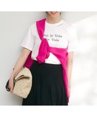 【23区/NIJYUSANKU】の【洗える】カラーロゴ Tシャツ 人気、トレンドファッション・服の通販 founy(ファニー) ファッション Fashion レディースファッション Fashion for Women トップス・カットソー Cut & Sew Tops シャツ・ブラウス・オフィスカジュアル Elegant Blouses & Button-Ups ロングTシャツ・Tシャツ Longline T-Shirts & Tees カットソー・ベーシックTシャツ Cut-and-Sewn Tops / Stretch Tees & Basics 2025年 2025 2025春夏・S/S Spring/Summer 2025 SS25 イエロー Yellow インナー Innerwear カットソー Cut and Sewn Top ベーシック Basic, Essential リネン Linen, Linen Fabric 夏 Summer 春 Spring S/S・春夏 SS, Spring/Summer, Warm Season 洗える Machine Washable thumbnail ホワイト系|ID: prp329100004389137 ipo3291000000033585678