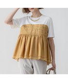 【23区/NIJYUSANKU】の【杏さん着用/WEB 一部店舗限定カラーあり】オーガンジービスチェコンビ カットソー イエロー系|ID: prp329100004389141 ipo3291000000032758095