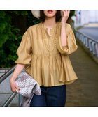 【23区/NIJYUSANKU】の【杏さん着用/WEB 一部店舗限定カラーあり】ソフトオーガンジー ボリューム ブラウス イエロー系|ID: prp329100004389142 ipo3291000000032765033