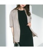 【23区/NIJYUSANKU】の【接触冷感性/洗える】フィブリルツイル ハーフスリーブ ジャケット ベージュ系|ID: prp329100004389149 ipo3291000000032322659