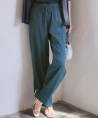 【23区/NIJYUSANKU】の【洗える】リネンレーヨンストレッチ ドロスト ワイド パンツ ダークグリーン系|ID: prp329100004389150 ipo3291000000033564554