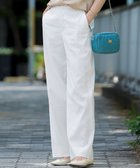 【23区/NIJYUSANKU】の【Oggi5月号掲載/洗える】リネンレーヨンストレッチ ワイド パンツ ホワイト系|ID: prp329100004389152 ipo3291000000033584401