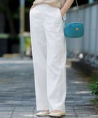 【23区/NIJYUSANKU】の【Oggi5月号掲載/洗える】リネンレーヨンストレッチ ワイド パンツ ホワイト系|ID: prp329100004389152 ipo3291000000035725246