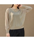 【自由区/JIYU-KU】の【洗える】シアーアセテート ニット ベージュ|ID: prp329100004389266 ipo3291000000032664377