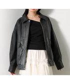 【グリーンパークス/Green Parks】の・ELENCARE DUE 合皮ステンカラーブルゾ Black|ID: prp329100004389308 ipo3291000000031900010