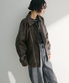 【グリーンパークス/Green Parks】の・ELENCARE DUE 合皮ステンカラーブルゾ Brown|ID: prp329100004389308 ipo3291000000031900011