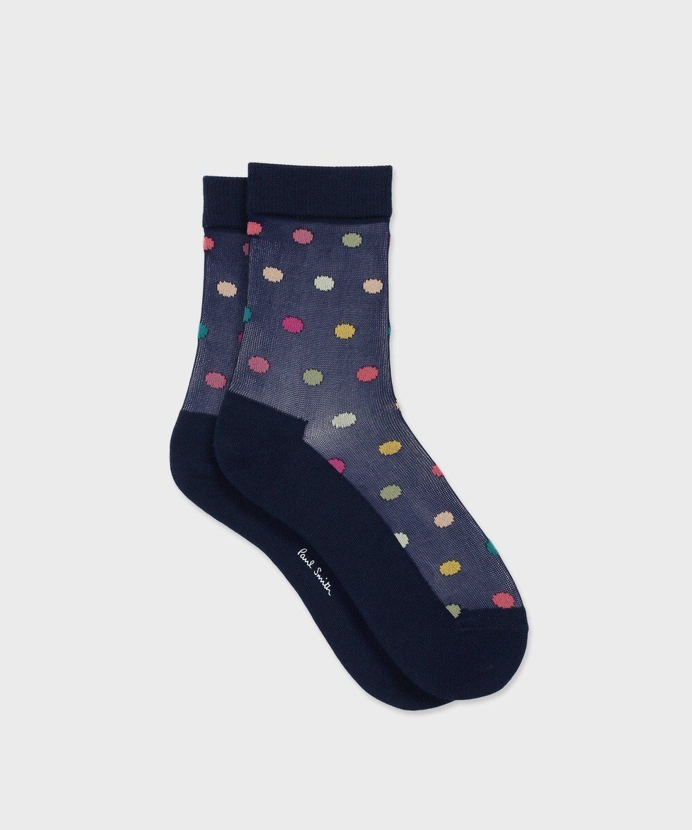 【ポール スミス/Paul Smith】のJem Polka シアー ソックス インテリア・キッズ・メンズ・レディースファッション・服の通販 founy(ファニー) 　ファッション　Fashion　レディースファッション　WOMEN　ソックス　Socks　レッグウェア　Legwear　おすすめ　Recommend　サンダル　Sandals　シアー　Sheer　ソックス　Socks　フェミニン　Feminine　ネイビー|ID: prp329100004389335 ipo3291000000031916900