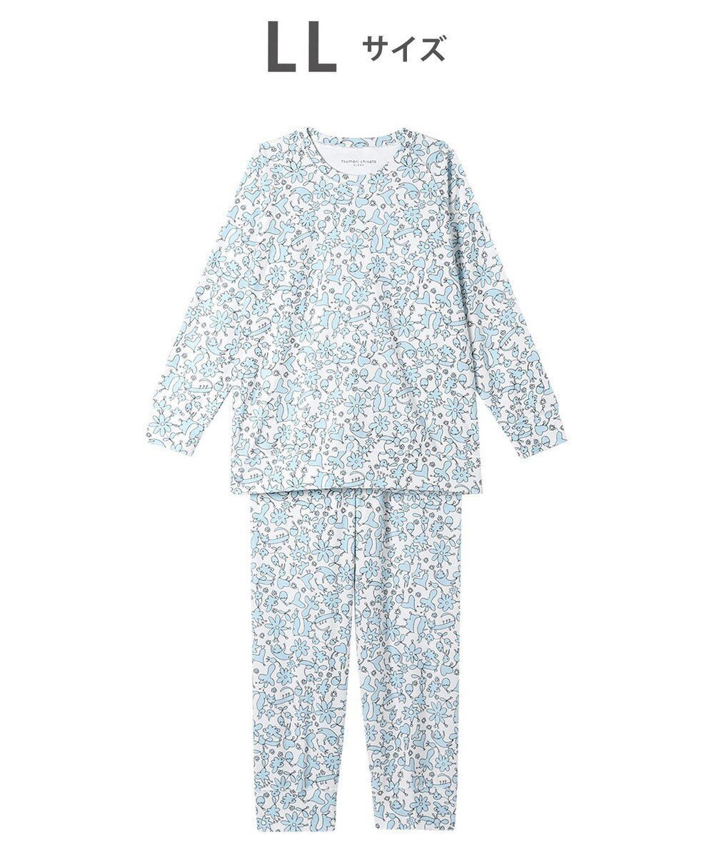 【ツモリチサト スリープ/tsumori chisato SLEEP】のツモリチサト パジャマ 長袖 長ズボン 綿混(本体) パイル素材 UDX538 /ワコール インテリア・キッズ・メンズ・レディースファッション・服の通販 founy(ファニー) 　ファッション　Fashion　レディースファッション　WOMEN　トップス・カットソー　Tops/Tshirt　スリーブ　Sleeve　パジャマ　Pajamas　ボトム　Bottom　ループ　Loop　長袖　Long Sleeve　アイボリー|ID: prp329100004391847 ipo3291000000031941853