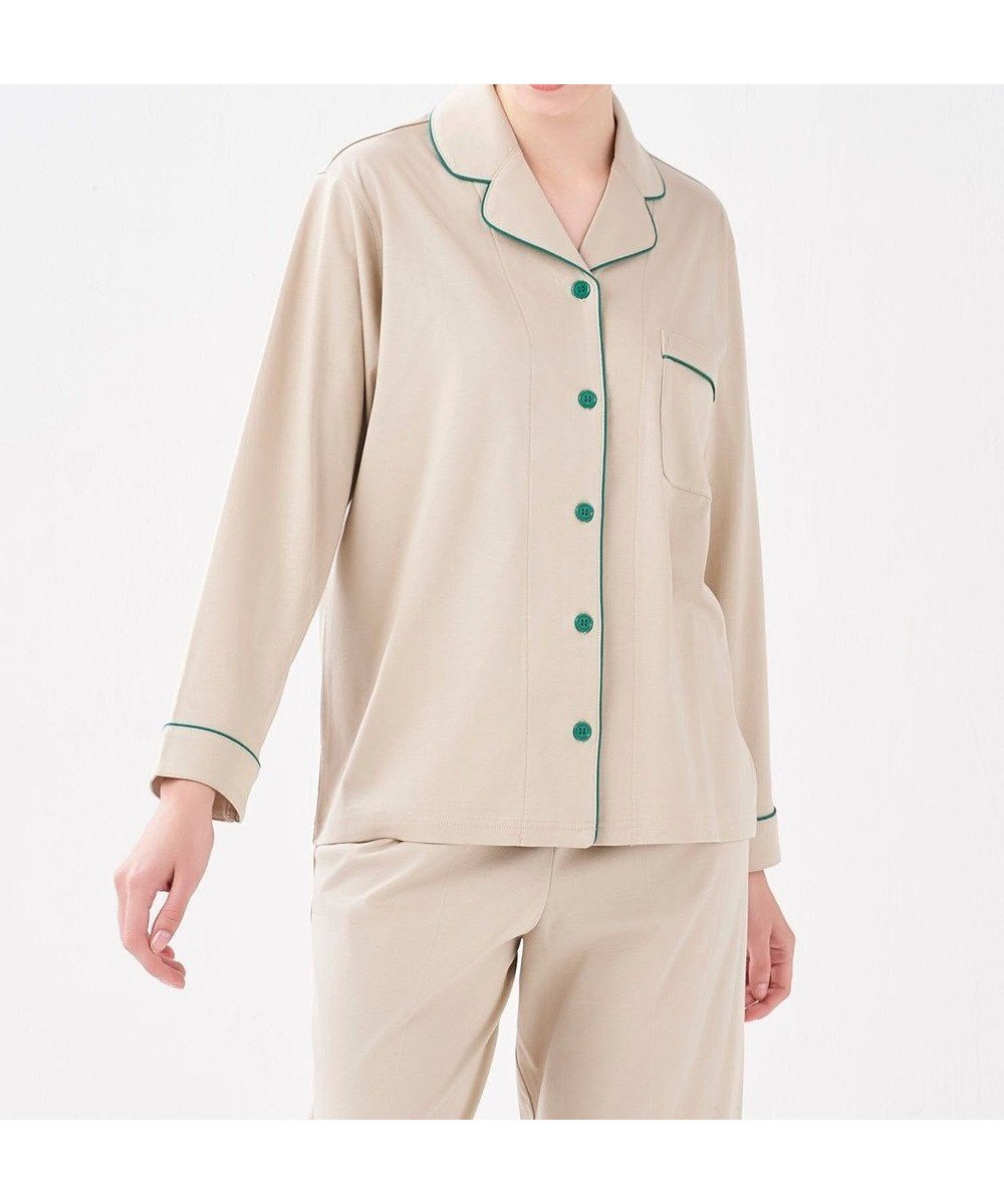 【ウンナナクール/une nana cool】の【綿100%】シルケットスムースパジャマ MADE WITH LIBERTY FABRIC インテリア・キッズ・メンズ・レディースファッション・服の通販 founy(ファニー) 　ファッション　Fashion　レディースファッション　Ladies' Fashion Online　スタイリッシュ　Stylish　パイピング　Piping　パジャマ　Pajamas　プリント　Print　リラックス　Relax　おすすめ　Recommend　BE|ID: prp329100004391886 ipo3291000000032560276