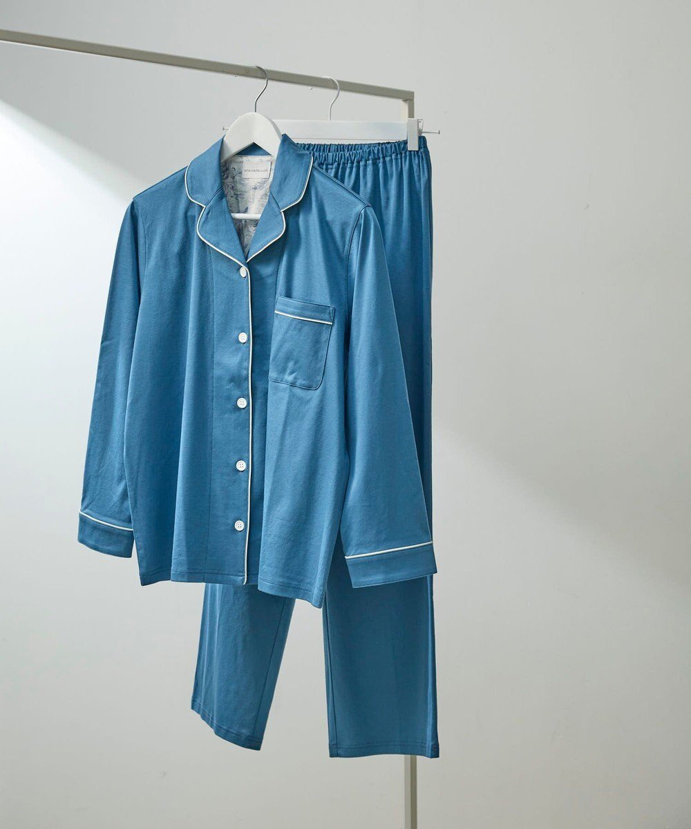 【ウンナナクール/une nana cool】の【綿100%】シルケットスムースパジャマ MADE WITH LIBERTY FABRIC インテリア・キッズ・メンズ・レディースファッション・服の通販 founy(ファニー) 　ファッション　Fashion　レディースファッション　Ladies' Fashion Online　スタイリッシュ　Stylish　パイピング　Piping　パジャマ　Pajamas　プリント　Print　リラックス　Relax　おすすめ　Recommend　BS|ID: prp329100004391886 ipo3291000000032560278