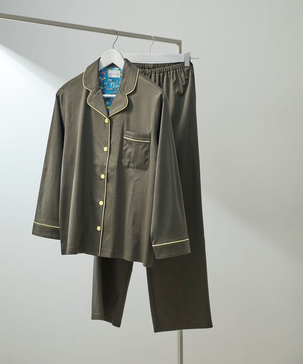 【ウンナナクール/une nana cool】の【綿100%】シルケットスムースパジャマ MADE WITH LIBERTY FABRIC インテリア・キッズ・メンズ・レディースファッション・服の通販 founy(ファニー) 　ファッション　Fashion　レディースファッション　Ladies' Fashion Online　スタイリッシュ　Stylish　パイピング　Piping　パジャマ　Pajamas　プリント　Print　リラックス　Relax　おすすめ　Recommend　OV|ID: prp329100004391886 ipo3291000000032560282