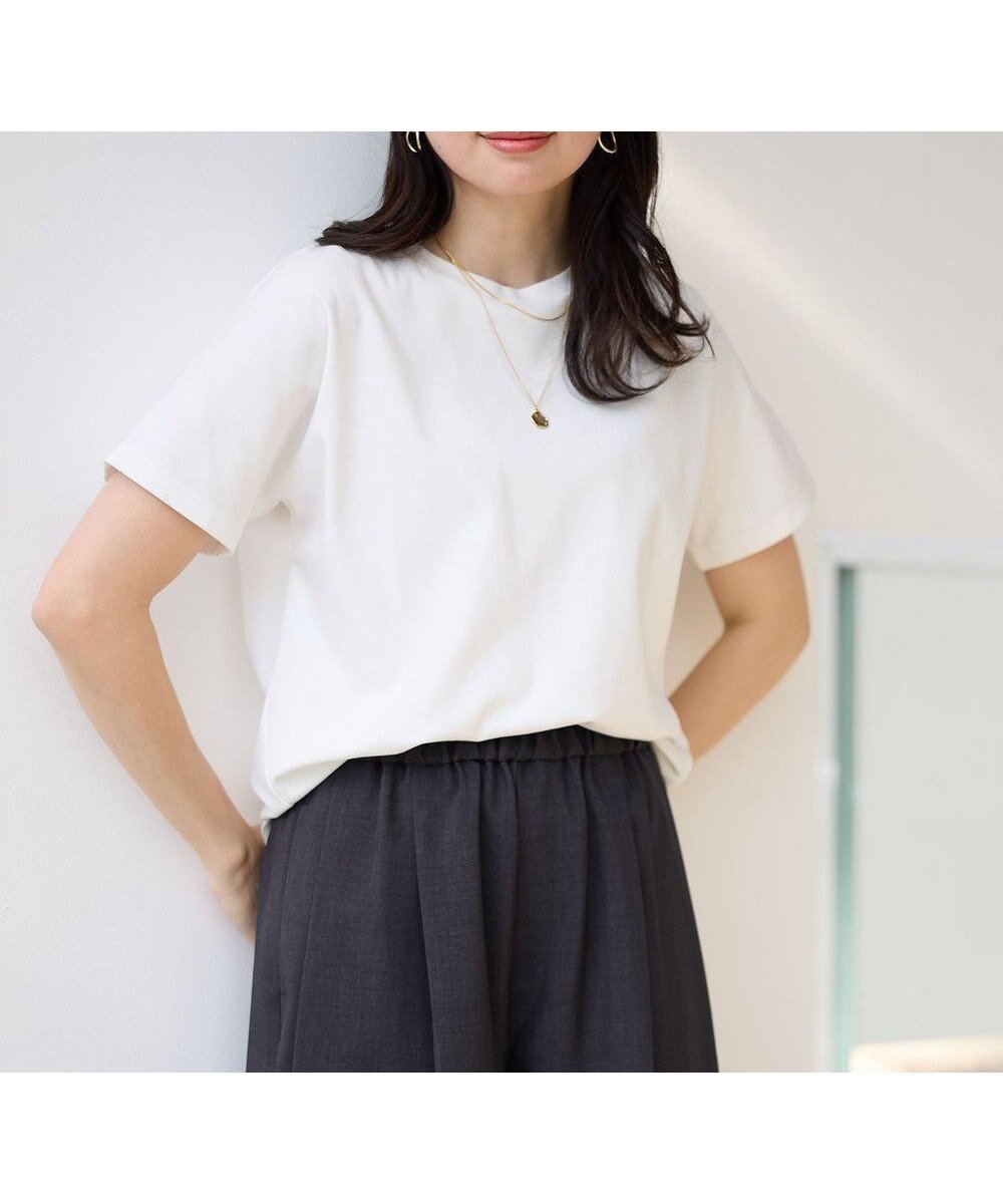 【エニー/ANY】の【新色追加/10色展開】プレミアムベーシック半袖Tシャツ インテリア・キッズ・メンズ・レディースファッション・服の通販 founy(ファニー) 　ファッション　Fashion　レディースファッション　Fashion for Women　トップス・カットソー　Cut & Sew Tops　シャツ・ブラウス・オフィスカジュアル　Elegant Blouses & Button-Ups　ロングTシャツ・Tシャツ　Longline T-Shirts & Tees　カットソー・ベーシックTシャツ　Cut-and-Sewn Tops / Stretch Tees & Basics　インナー　Innerwear　春　Spring　カットソー　Cut and Sewn Top　シンプル　Simple, Minimal　デニム　Denim, Jeans Material　定番　Standard, Basic Item　人気　Popular, Best Seller　プレミアム　Premium, High-End　ベーシック　Basic, Essential　半袖　Short Sleeve, Half Sleeve　S/S・春夏　SS, Spring/Summer, Warm Season　おすすめ　Recommended / Our Picks　夏　Summer　オフ|ID: prp329100004391902 ipo3291000000035565671