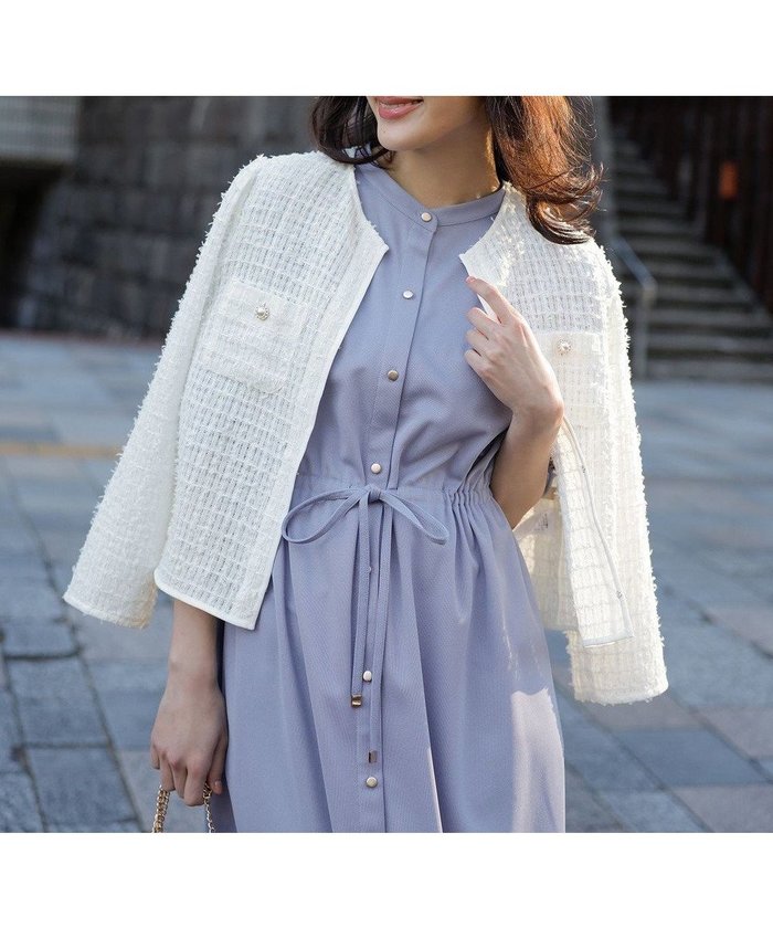 【エニィ スィス/any SiS】のリボンヤーンシアーツイード ジャケット インテリア・キッズ・メンズ・レディースファッション・服の通販 founy(ファニー) https://founy.com/ ファッション Fashion レディースファッション Fashion for Women アウター Coat / Outerwear Collection レディースジャケット・軽アウター Jackets ノーカラージャケット / シンプル上品コーデ Collarless Jackets 春 Spring カーディガン Cardigan, Knitwear グログラン Grosgrain, Grosgrain Ribbon ジャケット Jacket, Outerwear ツイード Twill, Twill Weave デニム Denim, Jeans Material トリミング Trimming, Decorative Edge トレンド Trend, Trending Now パール Pearl, Pearl Accent フロント Front, Front Design ポケット Pocket, Pocket Detail S/S・春夏 SS, Spring/Summer, Warm Season おすすめ Recommended / Our Picks 夏 Summer エレガント 上品 Elegant 新作・新入荷 New Arrivals / New In |ID: prp329100004391904 ipo3291000000031018234