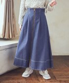 【アースミュージックアンドエコロジー/earth music&ecology】のフロントZIPデニムスカート Medium Indigo|ID: prp329100004391919 ipo3291000000031973649