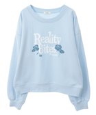 【アースミュージックアンドエコロジー/earth music&ecology】のローズ×ロゴグラフィックスウェット Light Blue|ID: prp329100004391921 ipo3291000000031942552