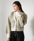【グリーンパークス/Green Parks】の・ELENCARE DUE ラメVネックカーディガン Gray Beige|ID: prp329100004391929 ipo3291000000031715606
