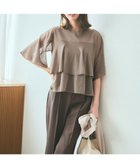 【エニィ スィス/any SiS】の【洗える】フリルシアー ニット モカ|ID: prp329100004391938 ipo3291000000034296123