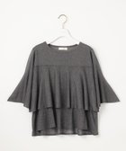 【エニィ スィス/any SiS】の【洗える】フリルシアー ニット グレー|ID: prp329100004391938 ipo3291000000034296124