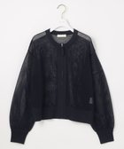 【エニィ スィス/any SiS】の【洗える】メッシュニット ブルゾン ネイビー|ID: prp329100004391939 ipo3291000000034595068