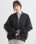 【アースミュージックアンドエコロジー/earth music&ecology】のチュールレイヤードMA-1 人気、トレンドファッション・服の通販 founy(ファニー) ファッション Fashion レディースファッション WOMEN アウター Coat Outerwear ジャケット Jackets ブルゾン Blouson/Jackets MA-1 MA-1 おすすめ Recommend インナー Inner ジャケット Jacket スタイリッシュ Stylish チュール Tulle トレンド Trend ブルゾン Blouson ポケット Pocket 夏 Summer 春 Spring S/S・春夏 Ss・Spring/Summer thumbnail Black|ID: prp329100004391957 ipo3291000000030805423