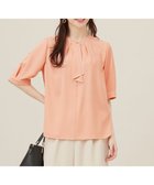 【エニィ スィス/any SiS】の【洗える】バイカラーラッフルボウ ブラウス コーラルピンク|ID: prp329100004391972 ipo3291000000034296112