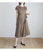 【自由区/JIYU-KU】の【カタログ掲載・洗える】シルキータック ワンピース シナモン|ID: prp329100004391976 ipo3291000000032640733
