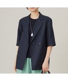 【自由区/JIYU-KU】の【SHIHOさん着用・洗える】ハーフスリーブ ジャケット ネイビー|ID: prp329100004392004 ipo3291000000031604845