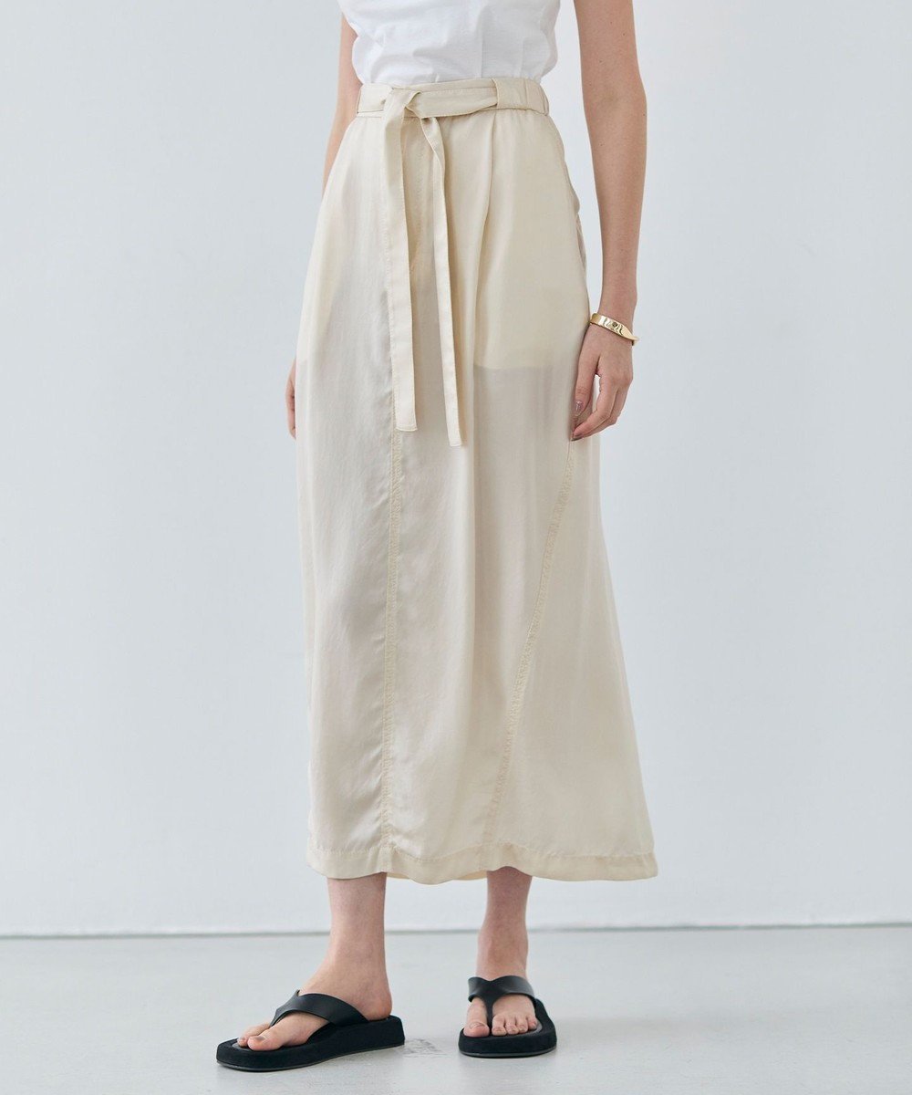 【ベイジ,/BEIGE,】の【洗える】PAWPAW / ウエストリボンタックスカート 人気、トレンドファッション・服の通販 founy(ファニー) 　ファッション　Fashion　レディースファッション　WOMEN　スカート　Skirt　とろみ　Thickness　キュプラ　Cupra　シルク　Silk　シンプル　Simple　ドレープ　Drape　リボン　Ribbon　リラックス　Relax　ヴィンテージ　Vintage　エレガント 上品　Elegant　夏　Summer　春　Spring　S/S・春夏　Ss・Spring/Summer　洗える　Washable　ビジネス 仕事 通勤　Business　 other-1|ID: prp329100004392115 ipo3291000000031755357