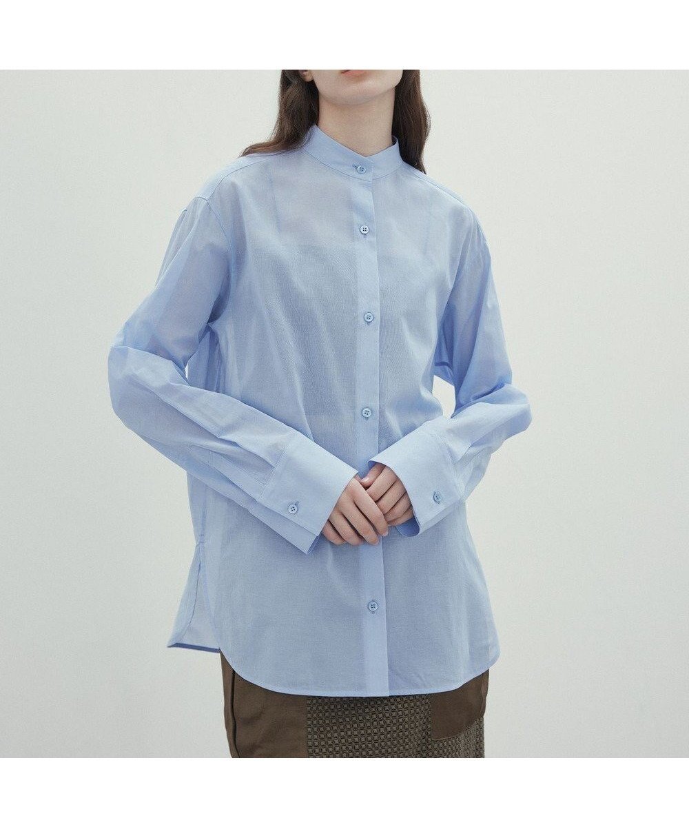 【ベイジ,/BEIGE,】の【洗える】PLUMERIA / コットンシアーバックボウタイブラウス インテリア・キッズ・メンズ・レディースファッション・服の通販 founy(ファニー) 　ファッション　Fashion　レディースファッション　WOMEN　トップス・カットソー　Tops/Tshirt　シャツ/ブラウス　Shirts/Blouses　エアリー　Airy　シアー　Sheer　センター　Center　マニッシュ　Mannish　ワイド　Wide　エレガント 上品　Elegant　夏　Summer　春　Spring　S/S・春夏　Ss・Spring/Summer　洗える　Washable　ビジネス 仕事 通勤　Business　Sax|ID: prp329100004392120 ipo3291000000031963665