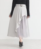 【アースミュージックアンドエコロジー/earth music&ecology】のチュールドッキングイレヘムスカート 人気、トレンドファッション・服の通販 founy(ファニー) ファッション Fashion レディースファッション Fashion for Women スカート Skirts エレガント 上品 Elegant シンプル Simple, Minimal フェミニン Feminine, Girly フロント Front, Front Design ヘムライン Hemline, Bottom Cut ポケット Pocket, Pocket Detail レース Lace, Lace Fabric 夏 Summer 春 Spring S/S・春夏 SS, Spring/Summer, Warm Season thumbnail Gray Beige|ID: prp329100004392144 ipo3291000000032774978