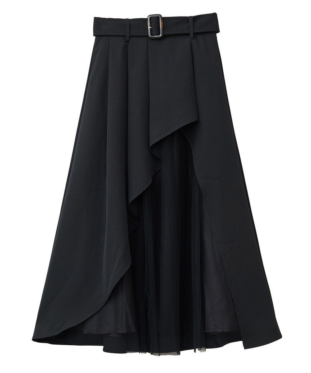 【アースミュージックアンドエコロジー/earth music&ecology】のチュールドッキングイレヘムスカート インテリア・キッズ・メンズ・レディースファッション・服の通販 founy(ファニー) ファッション Fashion レディースファッション Fashion for Women スカート Skirts エレガント 上品 Elegant シンプル Simple, Minimal フェミニン Feminine, Girly フロント Front, Front Design ヘムライン Hemline, Bottom Cut ポケット Pocket, Pocket Detail レース Lace, Lace Fabric 夏 Summer 春 Spring S/S・春夏 SS, Spring/Summer, Warm Season Black|ID: prp329100004392144 ipo3291000000033466617