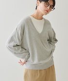 【アメリカンホリック/AMERICAN HOLIC】のVネックニットプルオーバー Light Gray Mixture|ID: prp329100004392159 ipo3291000000031697247