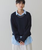 【アメリカンホリック/AMERICAN HOLIC】のスウェットライクニットプルオーバー Dark Navy|ID: prp329100004392160 ipo3291000000033579711