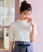 【フェルゥ/Feroux】の【UVカット・洗える】シャイニーハーフスリーブ ニット 人気、トレンドファッション・服の通販 founy(ファニー) ファッション Fashion レディースファッション WOMEN トップス・カットソー Tops/Tshirt ニット Knit Tops 春 Spring 洗える Washable シンプル Simple スリーブ Sleeve セーター Sweater プレート Plate メタル Metal S/S・春夏 Ss・Spring/Summer おすすめ Recommend 夏 Summer エレガント 上品 Elegant ビジネス 仕事 通勤 Business thumbnail ホワイト系|ID: prp329100004392163 ipo3291000000031139140