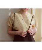 【フェルゥ/Feroux】の【洗える】リボン刺繍ダイヤ柄 ニット ベージュ系|ID: prp329100004392177 ipo3291000000030897802