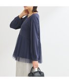【グリーンパークス/Green Parks】のプリーツチュールドッキングプルオーバー Navy|ID: prp329100004392203 ipo3291000000032526293