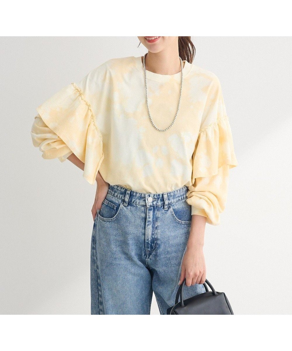 【グリーンパークス/Green Parks】の・SUGAR SPOON ブリーチラッフルプルオーバ 人気、トレンドファッション・服の通販 founy(ファニー) 　ファッション　Fashion　レディースファッション　Ladies' Fashion Online　トップス・カットソー　Tops/Tshirt　シャツ/ブラウス　Shirts/Blouses　ロング / Tシャツ　T-Shirts　カットソー　Cut and Sewn　おすすめ　Recommend　カットソー　Cut And Sew　ショルダー　Shoulder　フェミニン　Feminine　ブリーチ　Bleach　ポケット　Pocket　夏　Summer　春　Spring　S/S・春夏　Ss・Spring/Summer　 other-1|ID: prp329100004392229 ipo3291000000032426716